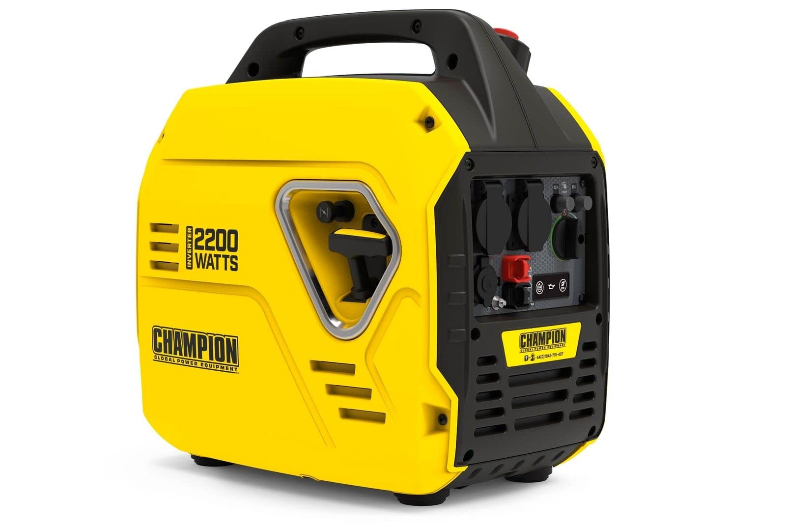 Champion Power Equipment 92001i 2200 Watt Petrol Portable Inverter Generator - 240V, 79cc Engine, 4.0L - The Mighty Atom - Super Lightweight, True Sine Wave, EZ Start, Ultra Quiet