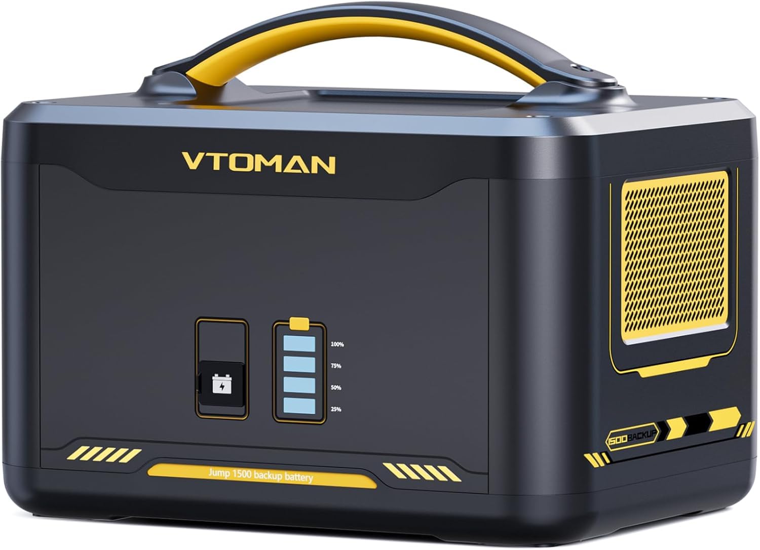 VTOMAN Jump 1500 Extra Battery - 1548Wh Large Capacity LiFePO4 Battery with BMS Protection for Travel,Camping, Suitable for VTOMAN Jump 1500X /Jump 2200 Portable Power Station Expand Capacity